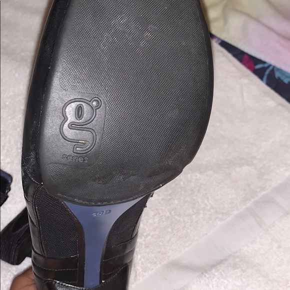 Black Leather gseries Booties with Nike Air soles - Picture 6 of 8